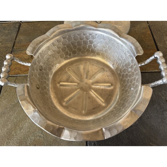 Everlast Hand Forged Aluminum Covered Serving Dish Ivy Casserole Handmade - Picture 14 of 16